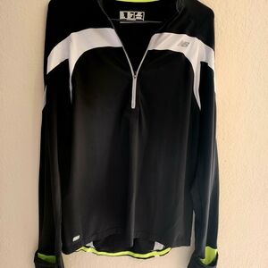 New Balance Black and White Long Sleeve Top